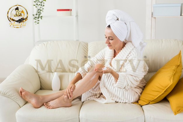 Rahat bir ortamda masaj seansı