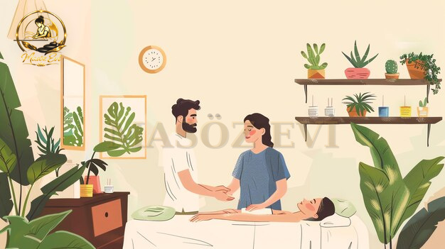 Şile Esenceli’de aynı gün evde masaj planlarken dikkat edilecekler 2 Boyun bölgesine uygulanan masajı gösteren görsel