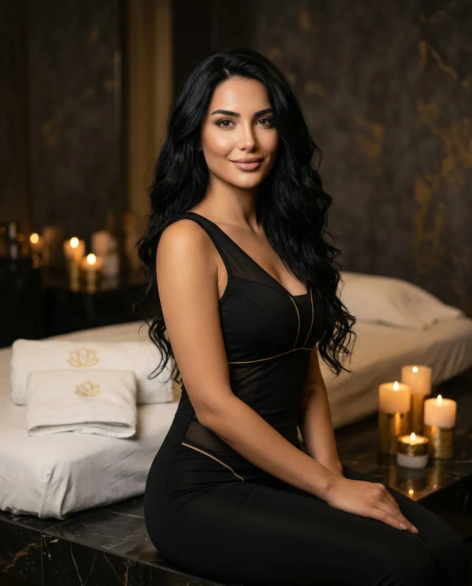 Rahatlatıcı bir spa/masaj seansı için düzenli ortam ve hazırlık
